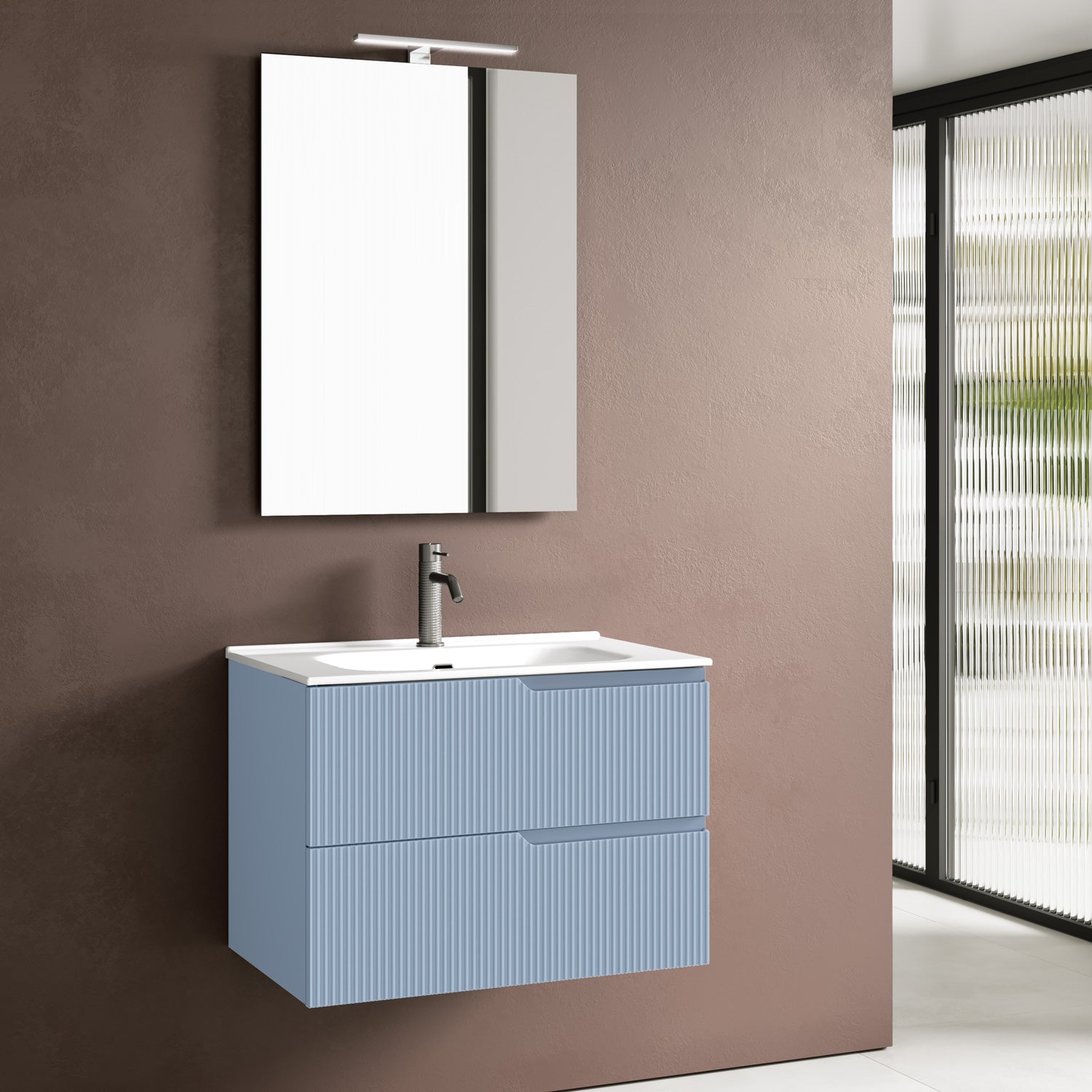 Composizione 4 pezzi ZIP azzurro tiffany 81cm – TFT Home Furniture