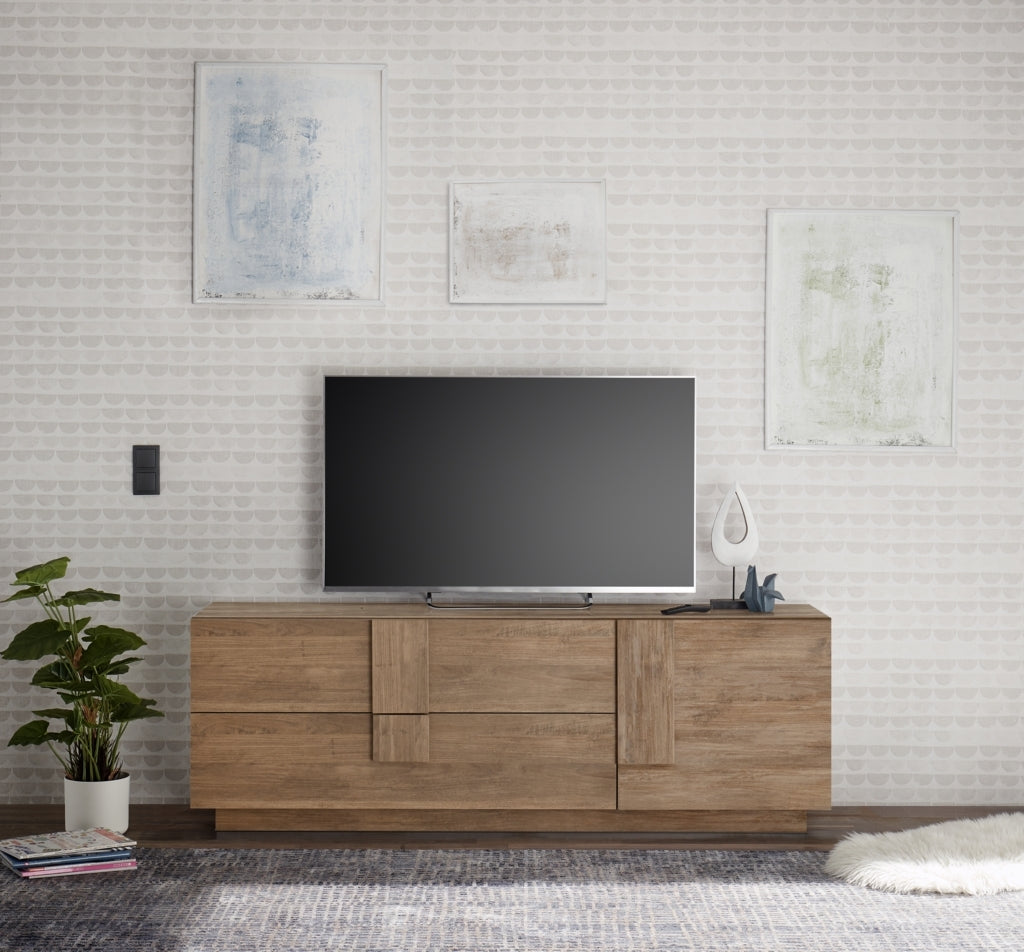 LOMPAT TV stand honey oak 180cm 1 door