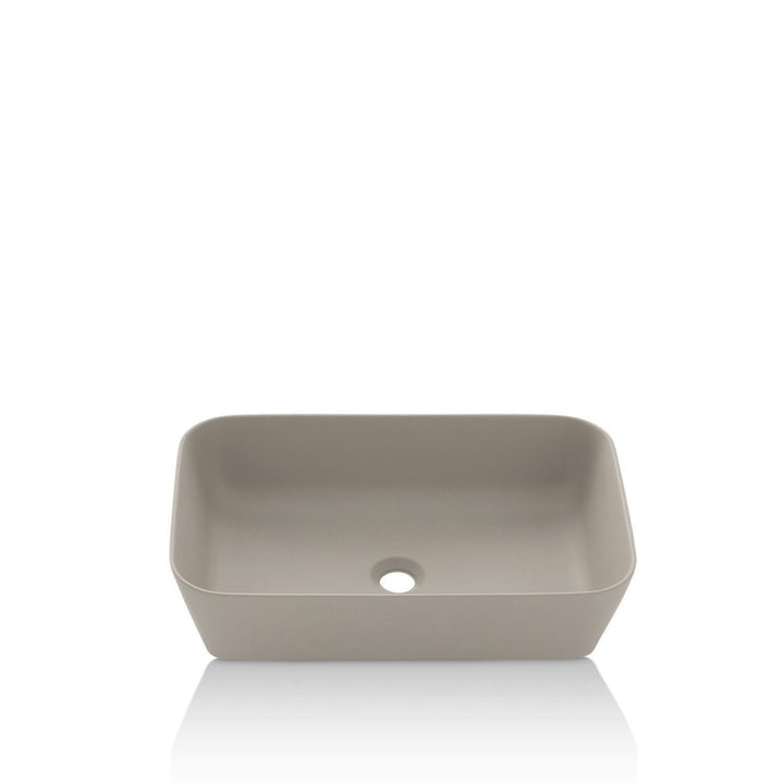 DUBLINO 3 dove gray countertop washbasin 55 x 35