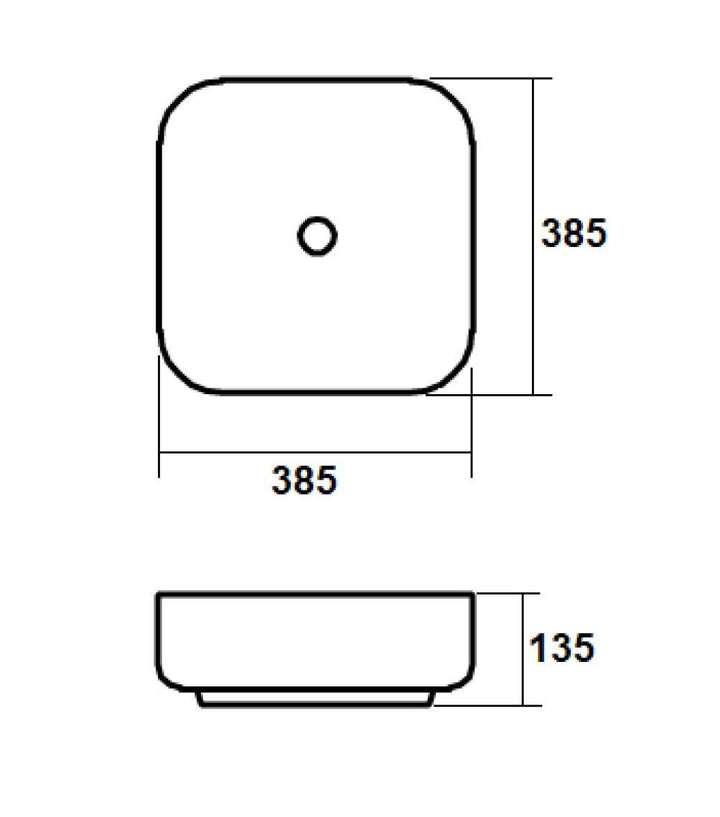 HELSINKI 2 countertop washbasin 38.5 cm