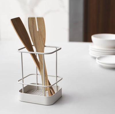 TOON white kitchen utensil holder