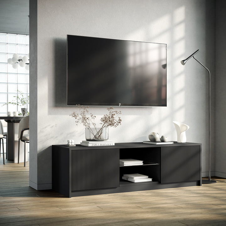 LULLABY black TV stand