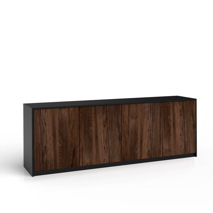 LULLABY 4-door buffet black/oak rio