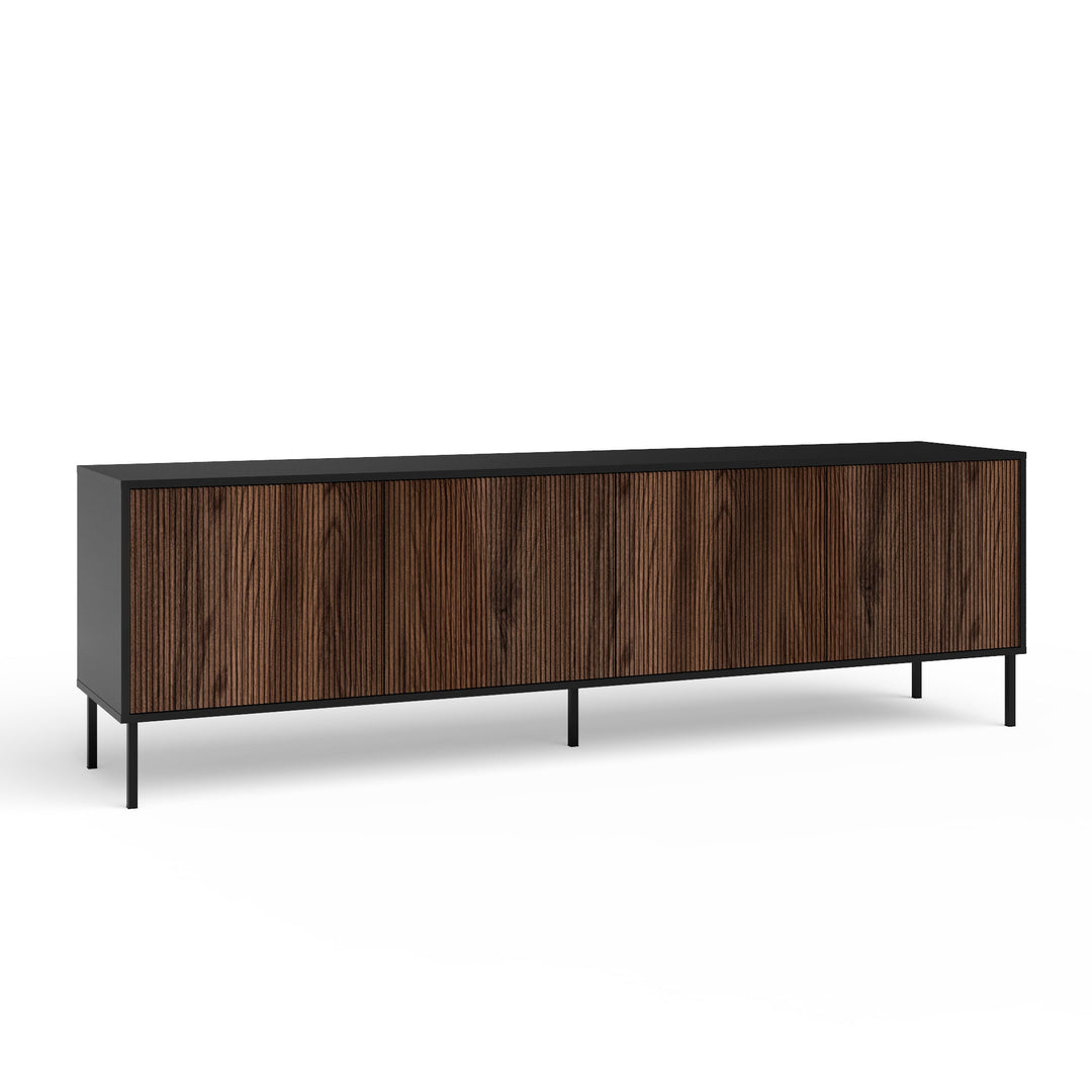 LULLABY-S 4-door buffet black/oak rio