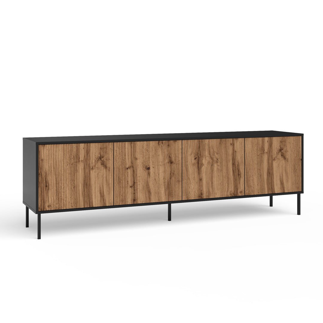 LULLABY-S 4-door buffet black/oak