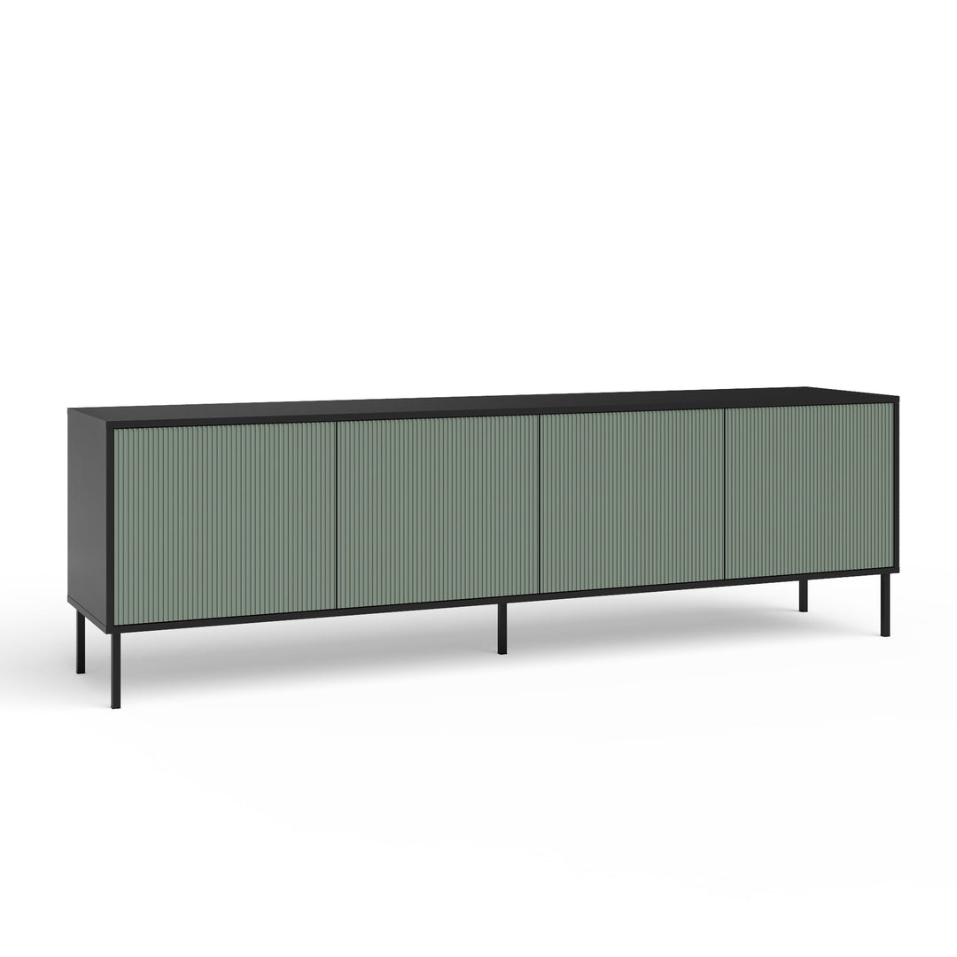 Buffet 4 ante LULLABY-S nero/verde salvia