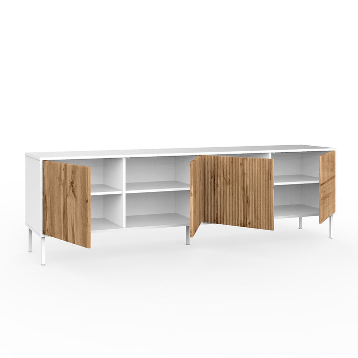 Buffet 4 ante LULLABY-S bianco/quercia