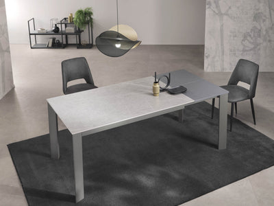 Tavolo allungabile AMBURGO ceramica grigio