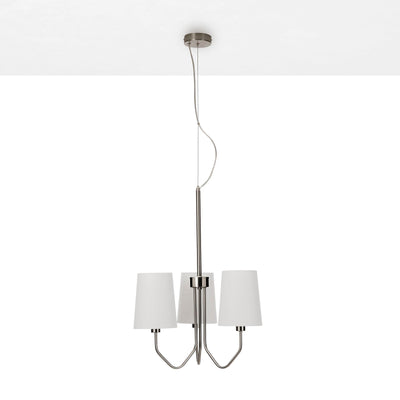 Lampadario 3L  BERLINO nichel