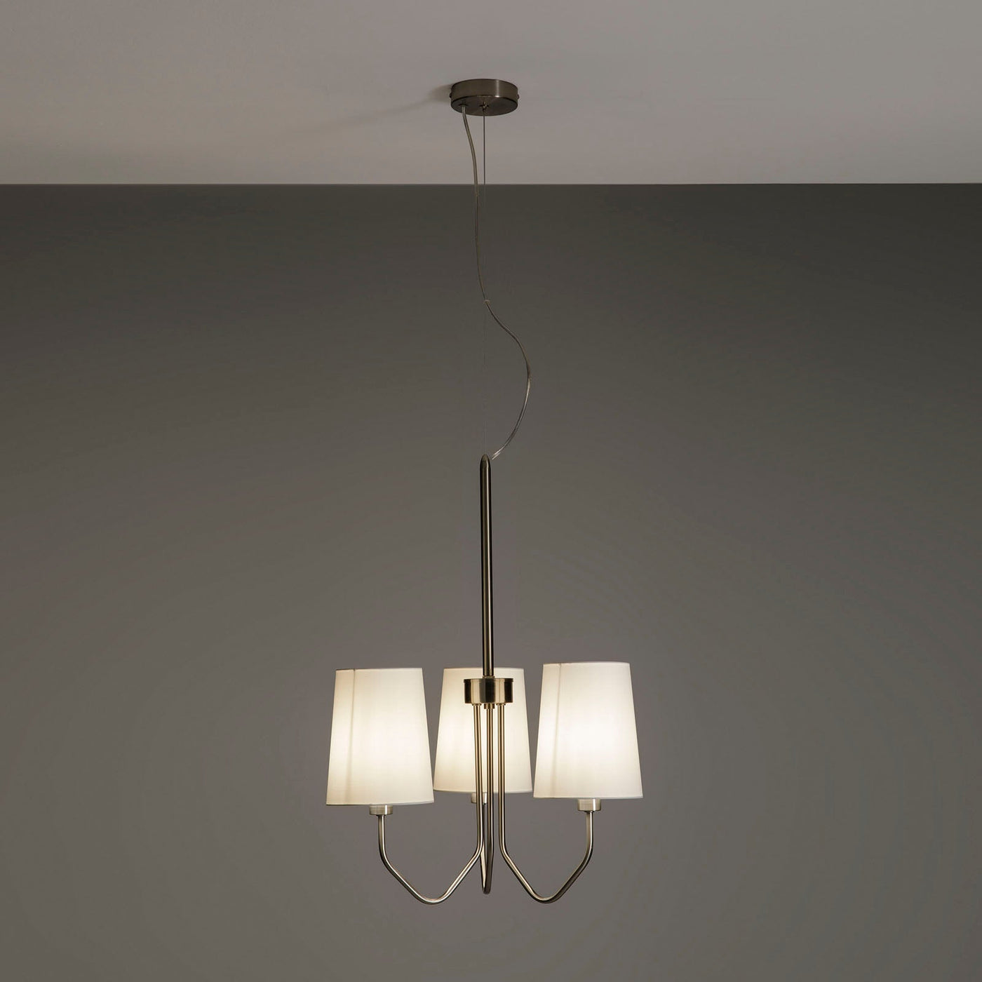 Lampadario 3L  BERLINO nichel