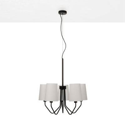 Lampadario 5L BERLINO nero