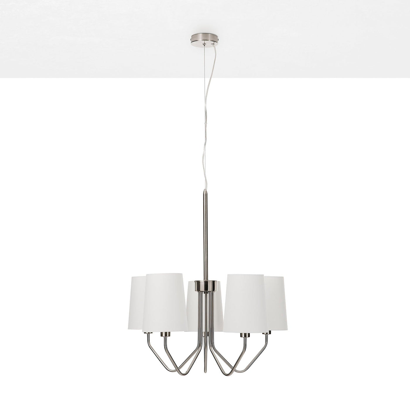 Lampadario 5L BERLINO nichel