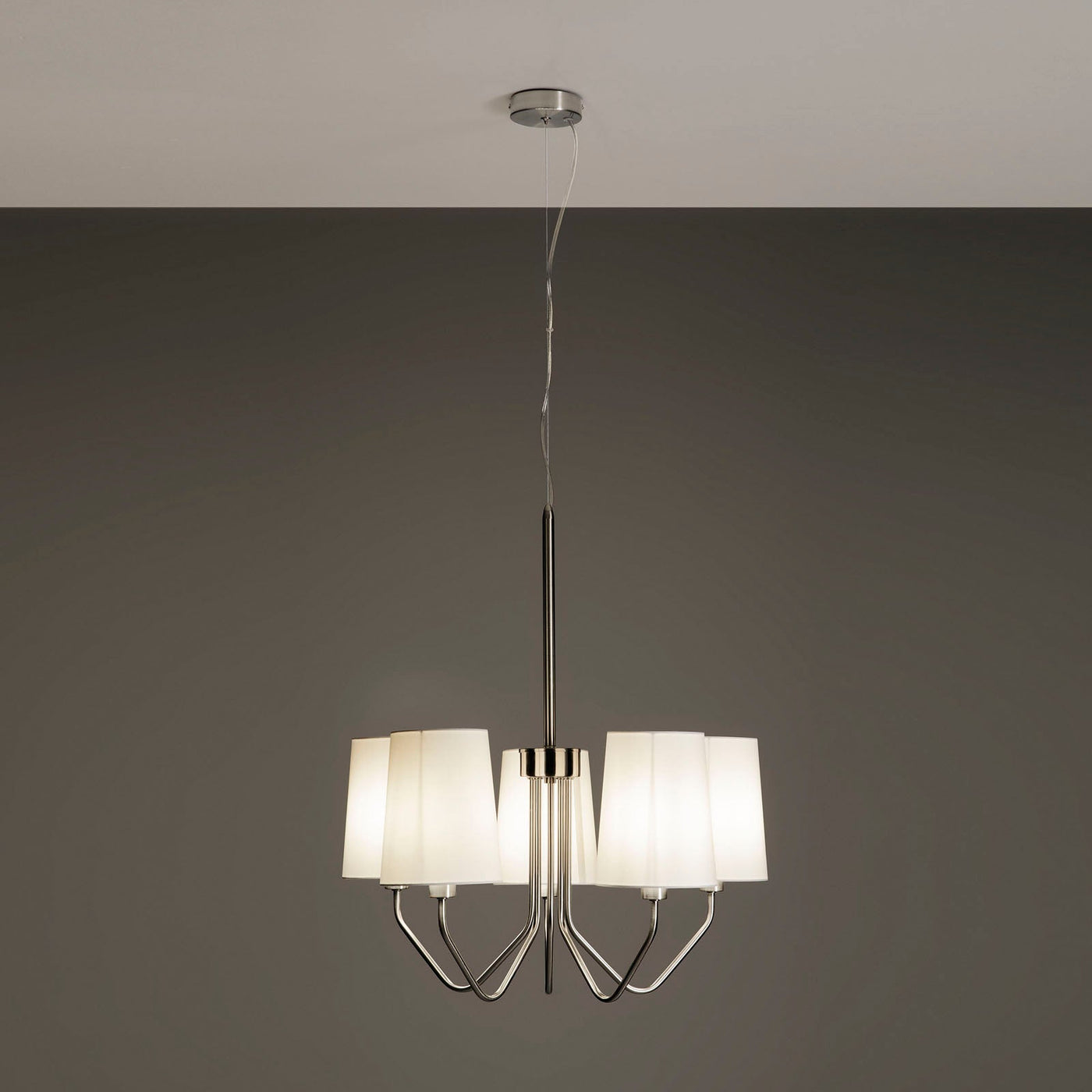 Lampadario 5L BERLINO nichel