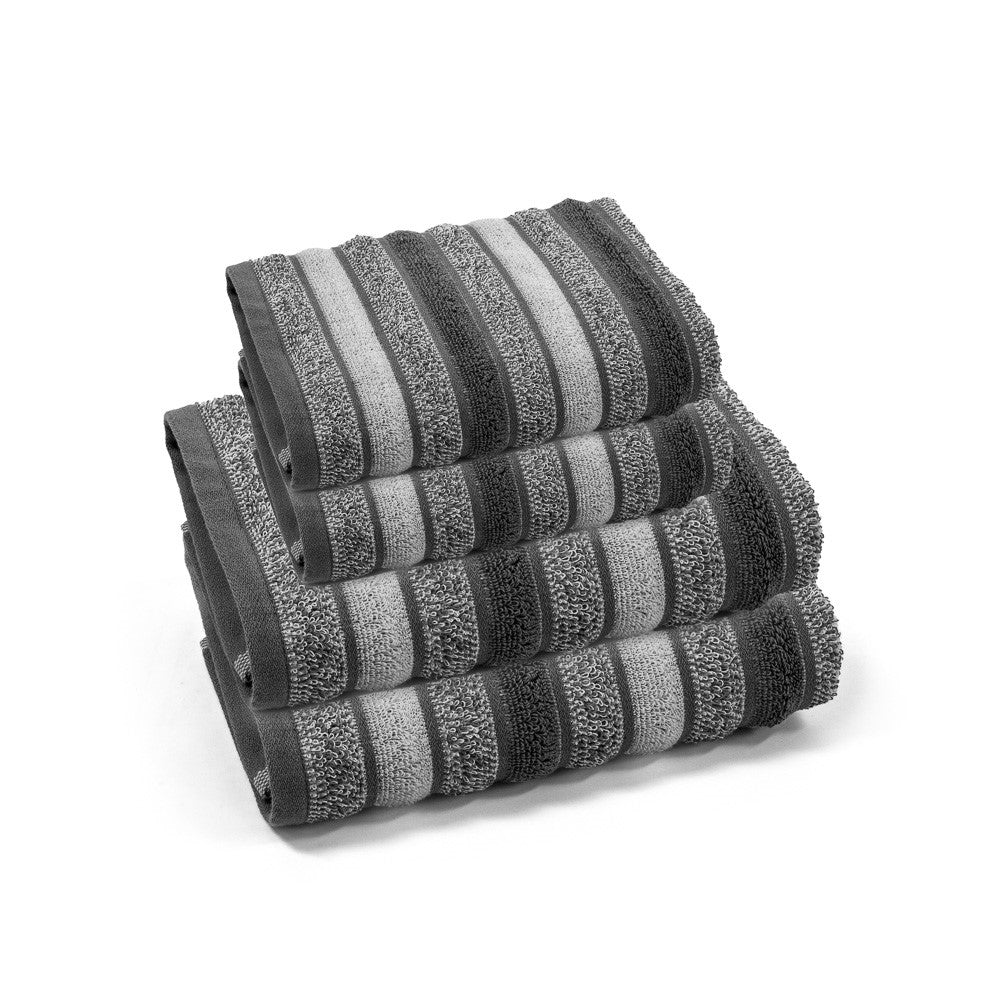 Towel set 2+2 DIANA grey