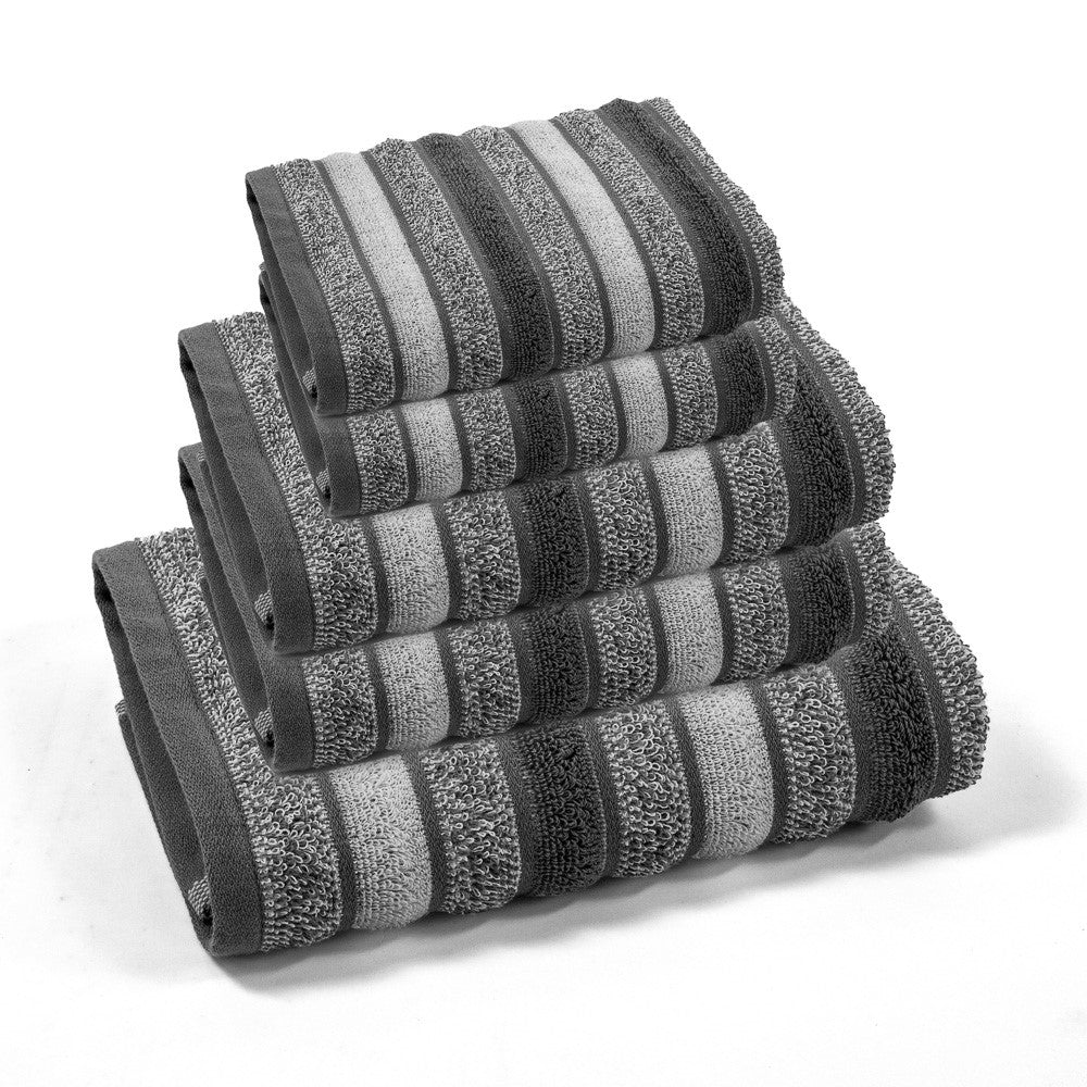 DIANA 5-piece towel set grey