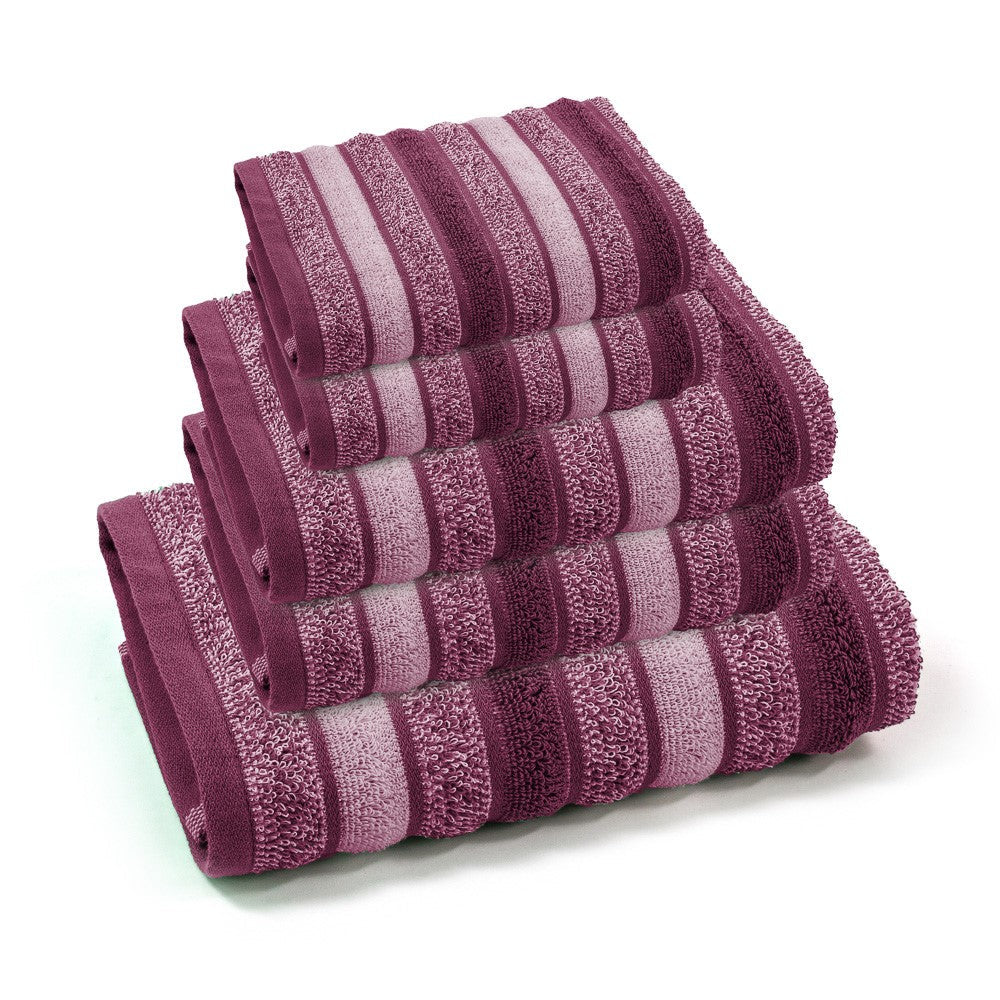 DIANA pink 5-piece towel set