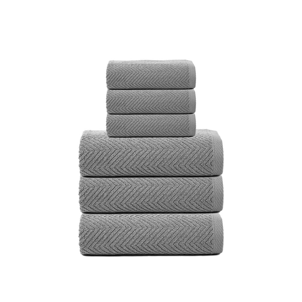 Towel set 3+3 RIAD grey