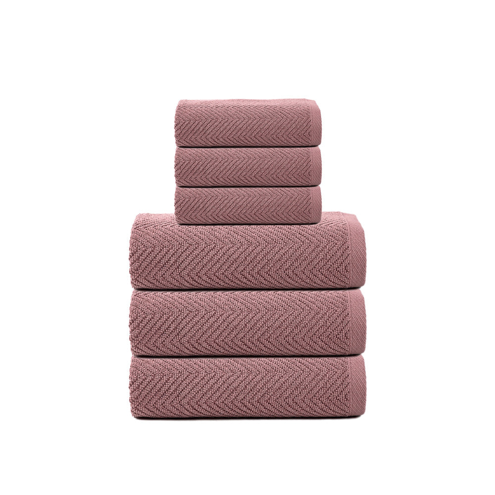 3+3 RIAD rosa Handtuchset