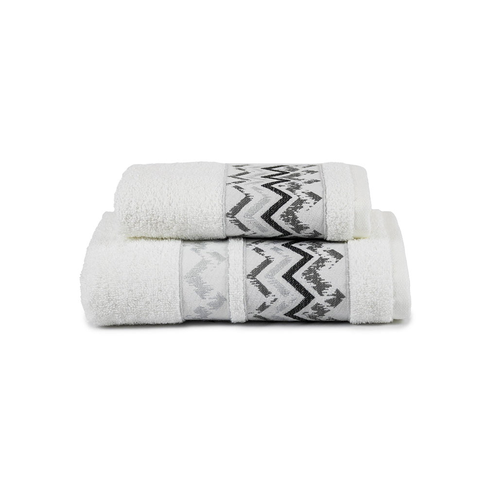 1+1 CUZCO white towel set