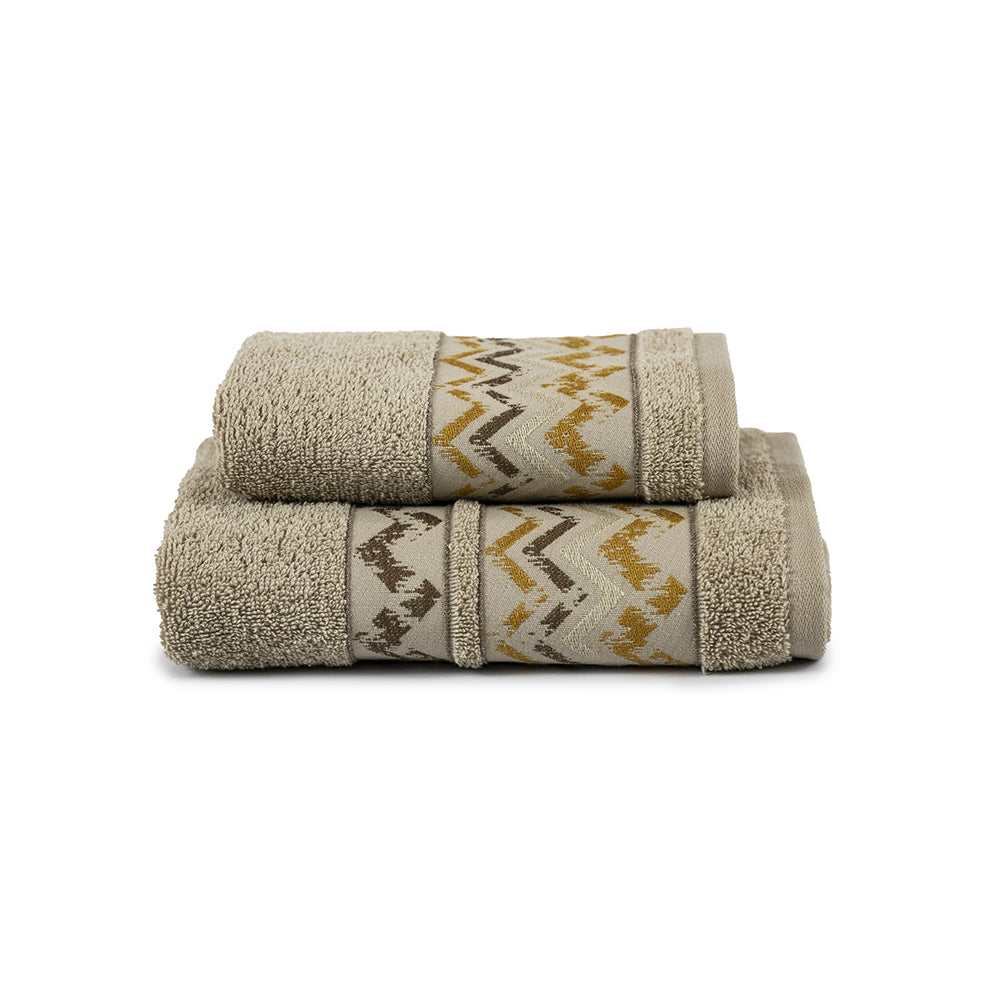 1+1 CUZCO beige towel set