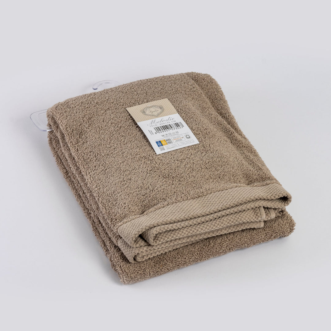 MELODIE dove grey shower towel