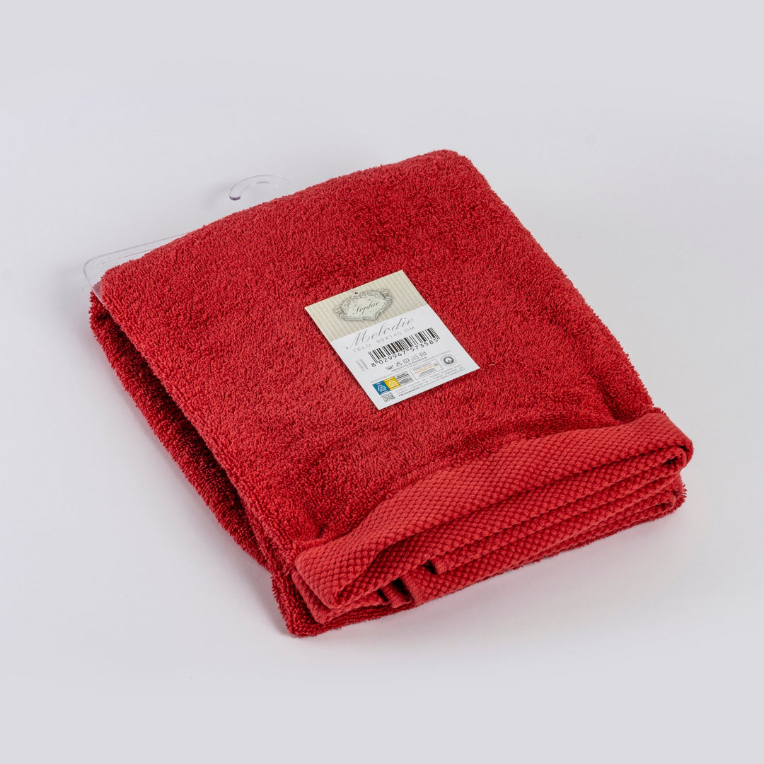 MELODIE Bordeaux shower towel