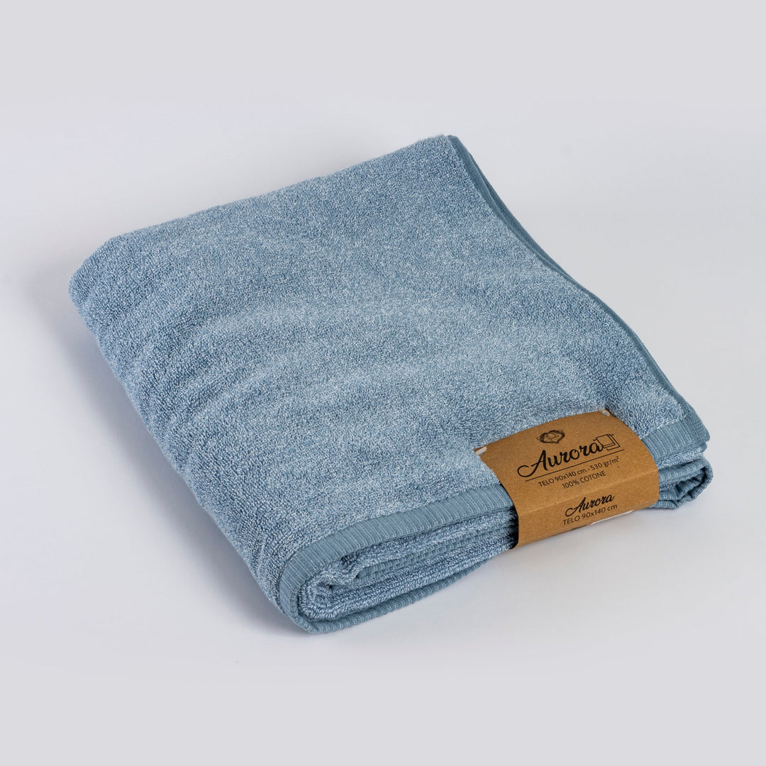 AURORA light blue shower towel