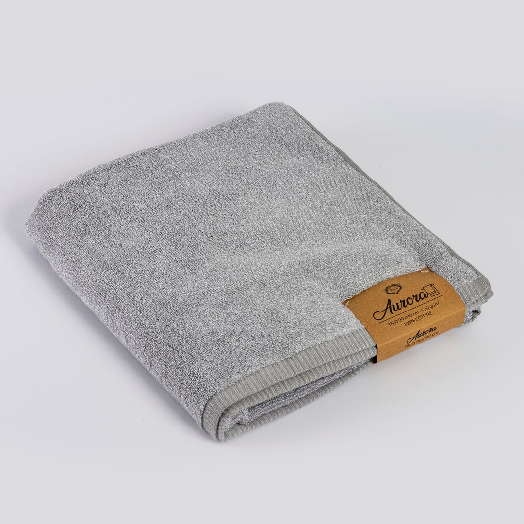 AURORA grey shower towel