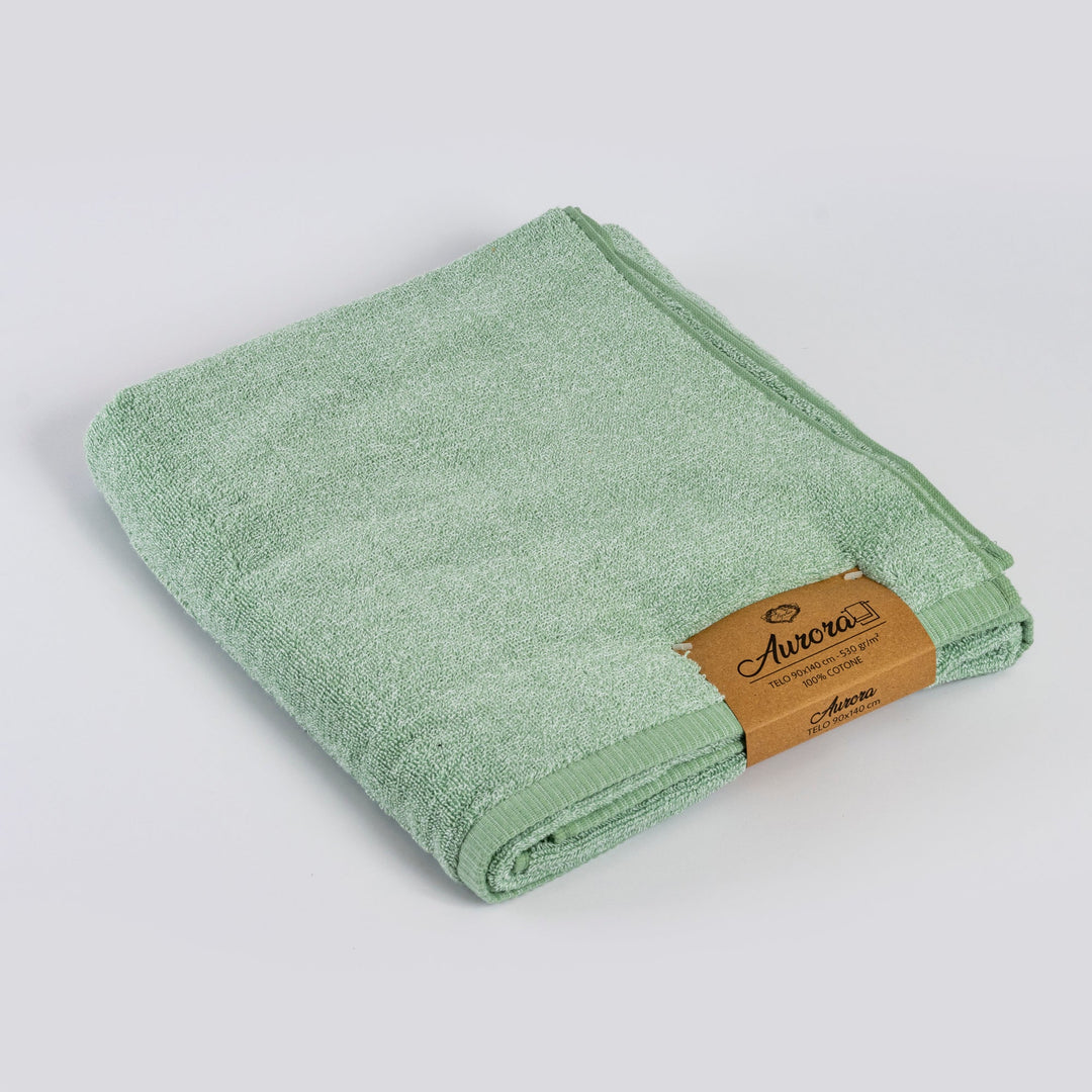 AURORA green shower towel