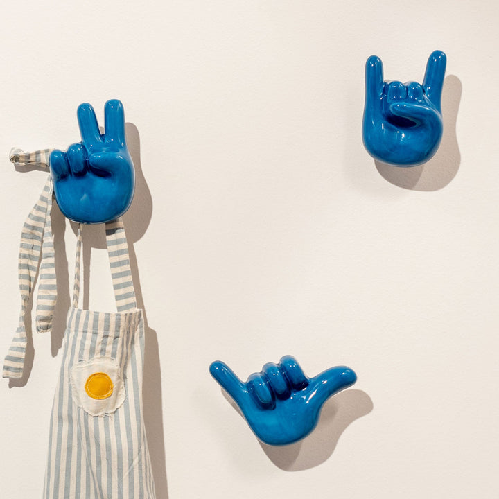 FUNNY 2 blue wall and plasterboard hanger set