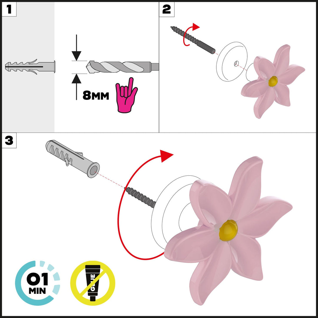 FUNNY 6 Wall and Plasterboard Hanger Set