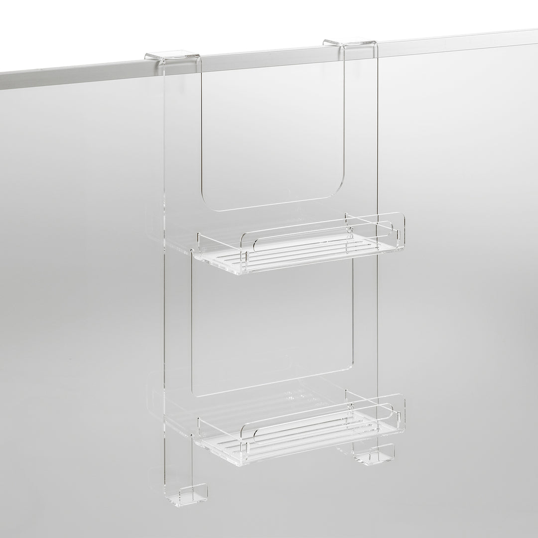 ACHILLE transparent shower shelf