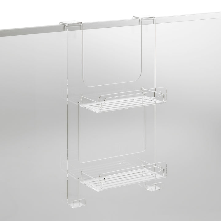 ACHILLE transparent shower shelf