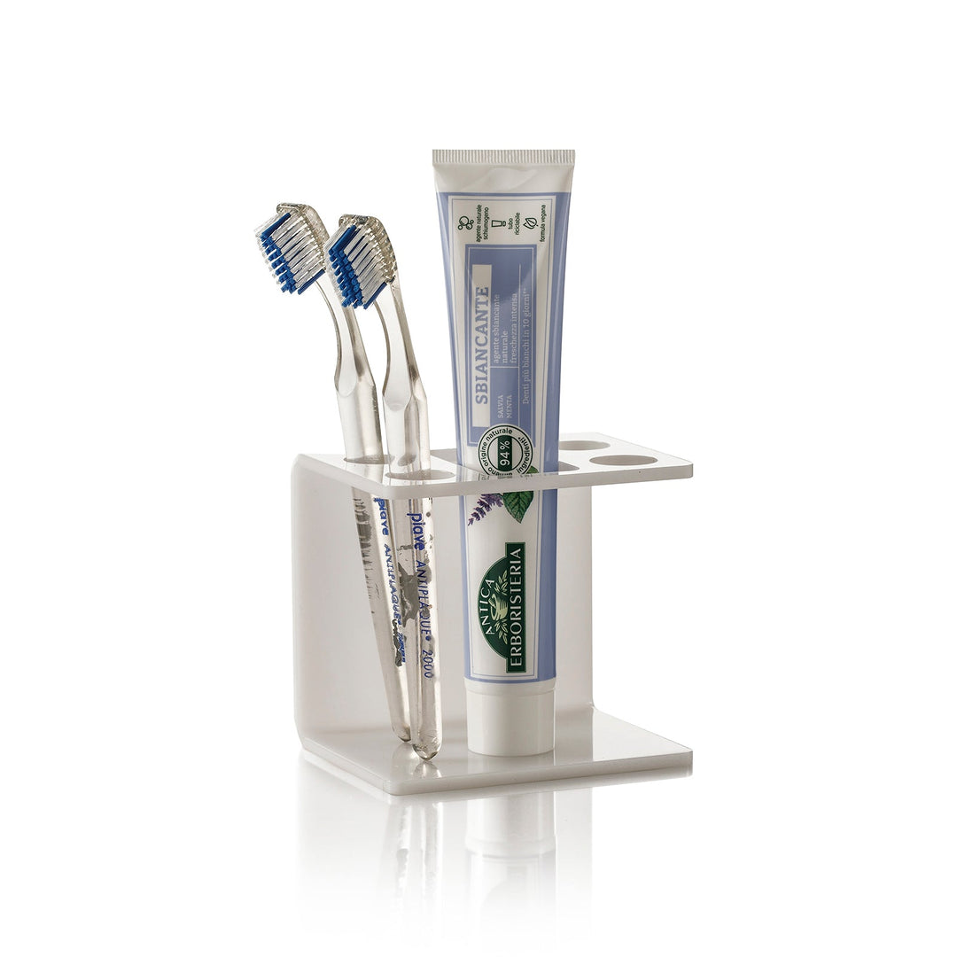 ACHILLE white toothbrush holder