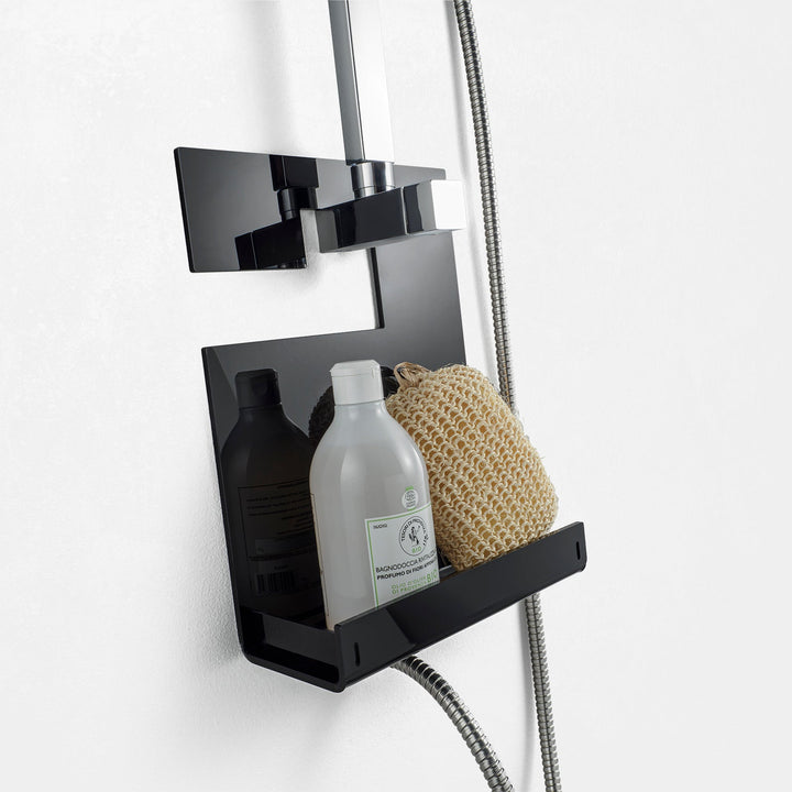 MAUN shower shelf black