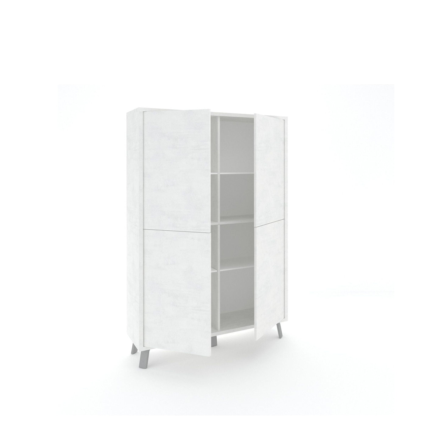 Credenza alta VILINUS bianco pietra