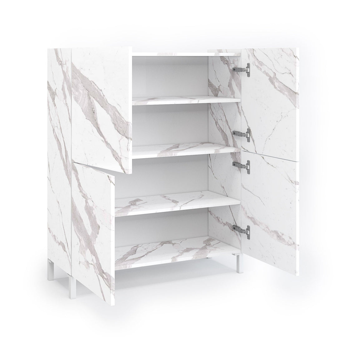 KENNETH high sideboard calacatta marble