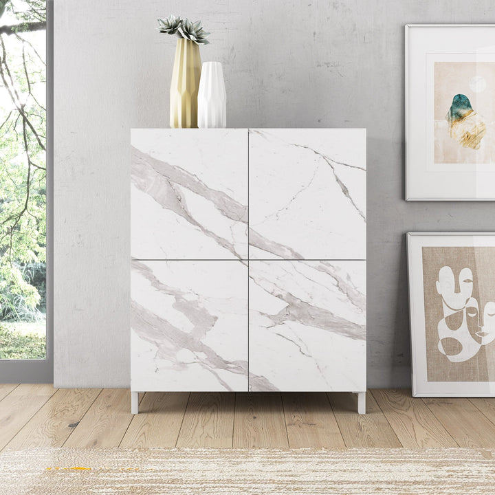 KENNETH high sideboard calacatta marble