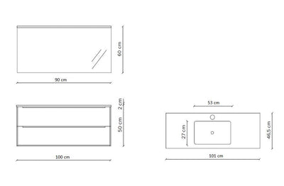 Zusammensetzung 4 Stück MALMO-Oxid 100 cm