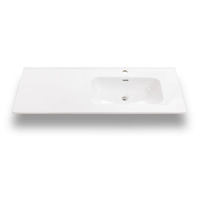 4-piece right bathtub composition with matt white ZIP