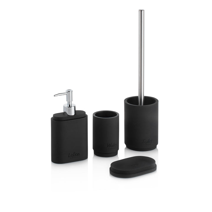 Set bagno 4 pezzi PARAA nero