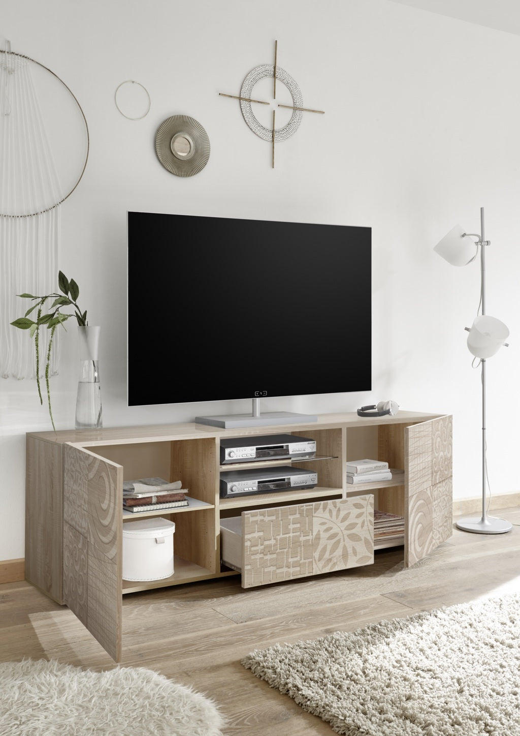 Porta TV BREZ small rovere