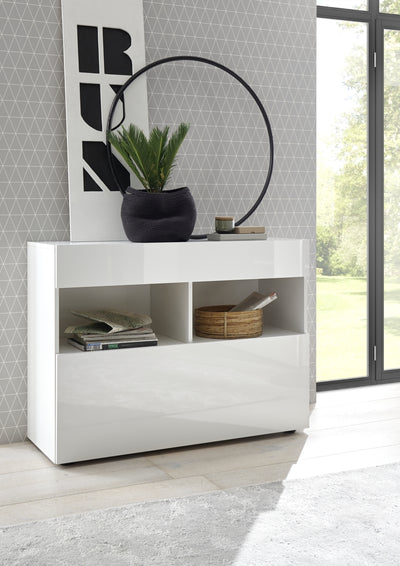 White AKIRA entrance cabinet