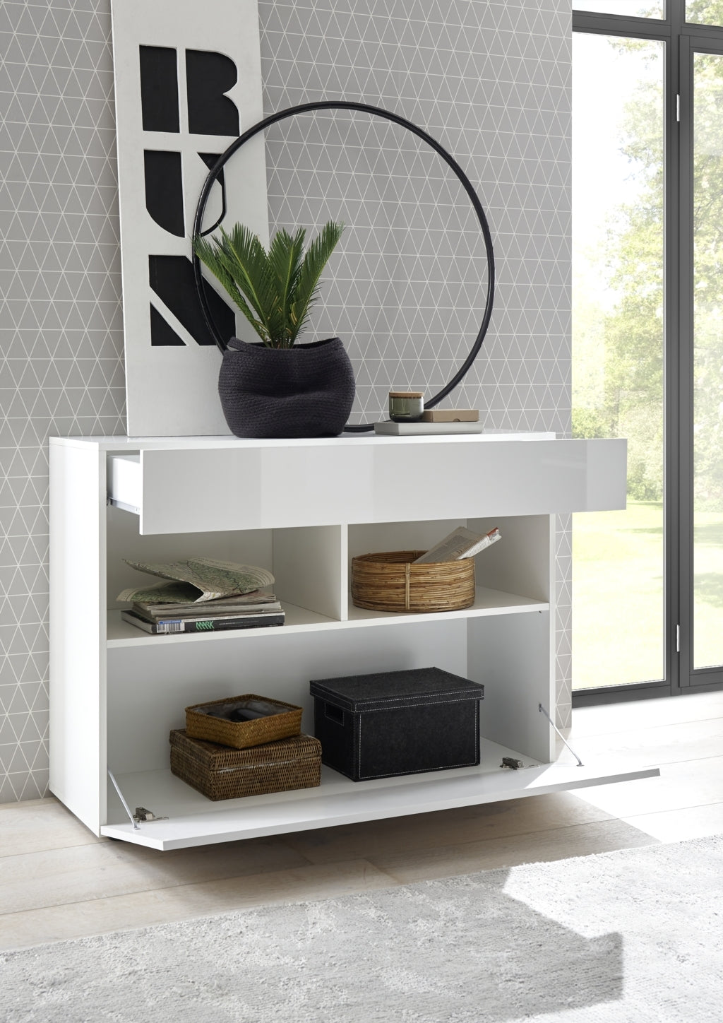 Mobile ingresso AKIRA bianco – TFT Home Furniture