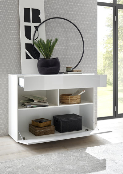 White AKIRA entrance cabinet