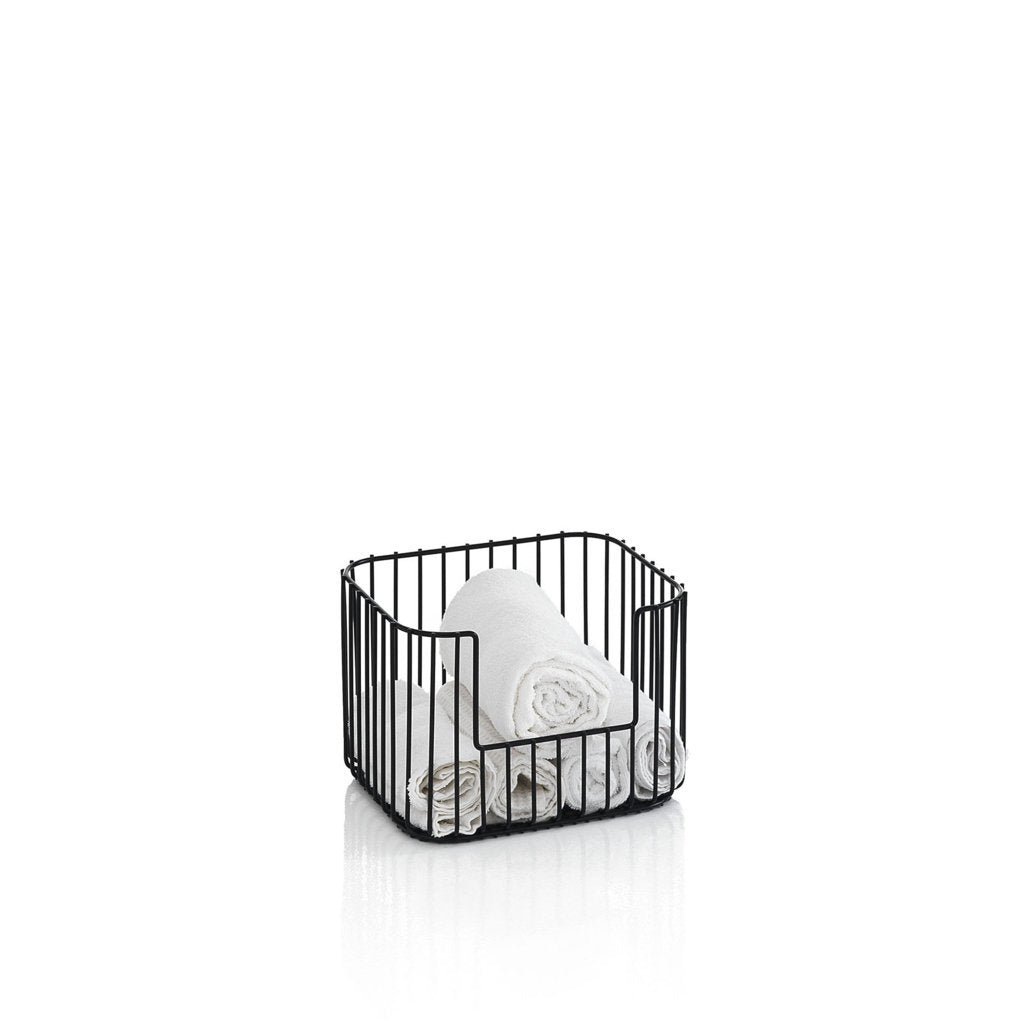 YOORI stackable basket black