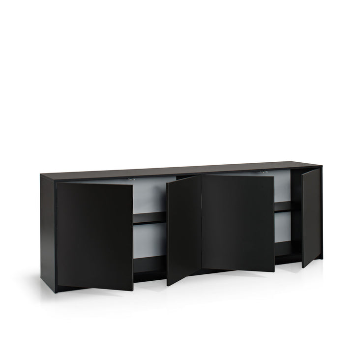 MAUI black 4-door sideboard