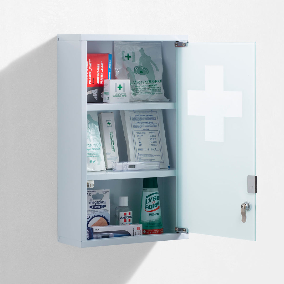 HEALT first aid wall unit in white