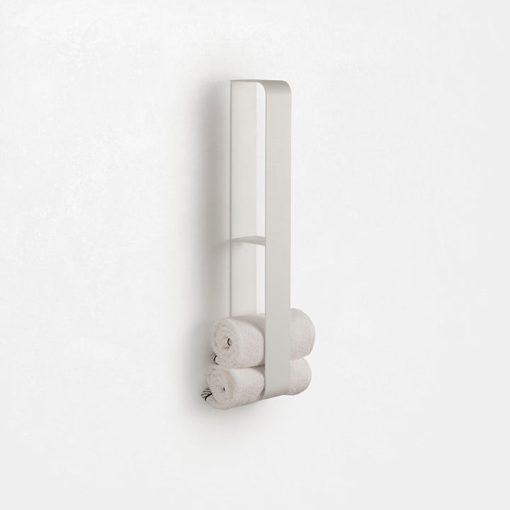 JIRO white vertical wall towel holder