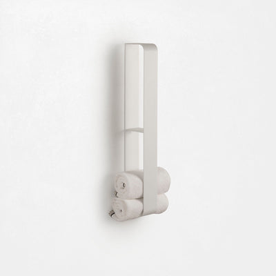 JIRO white vertical wall towel holder